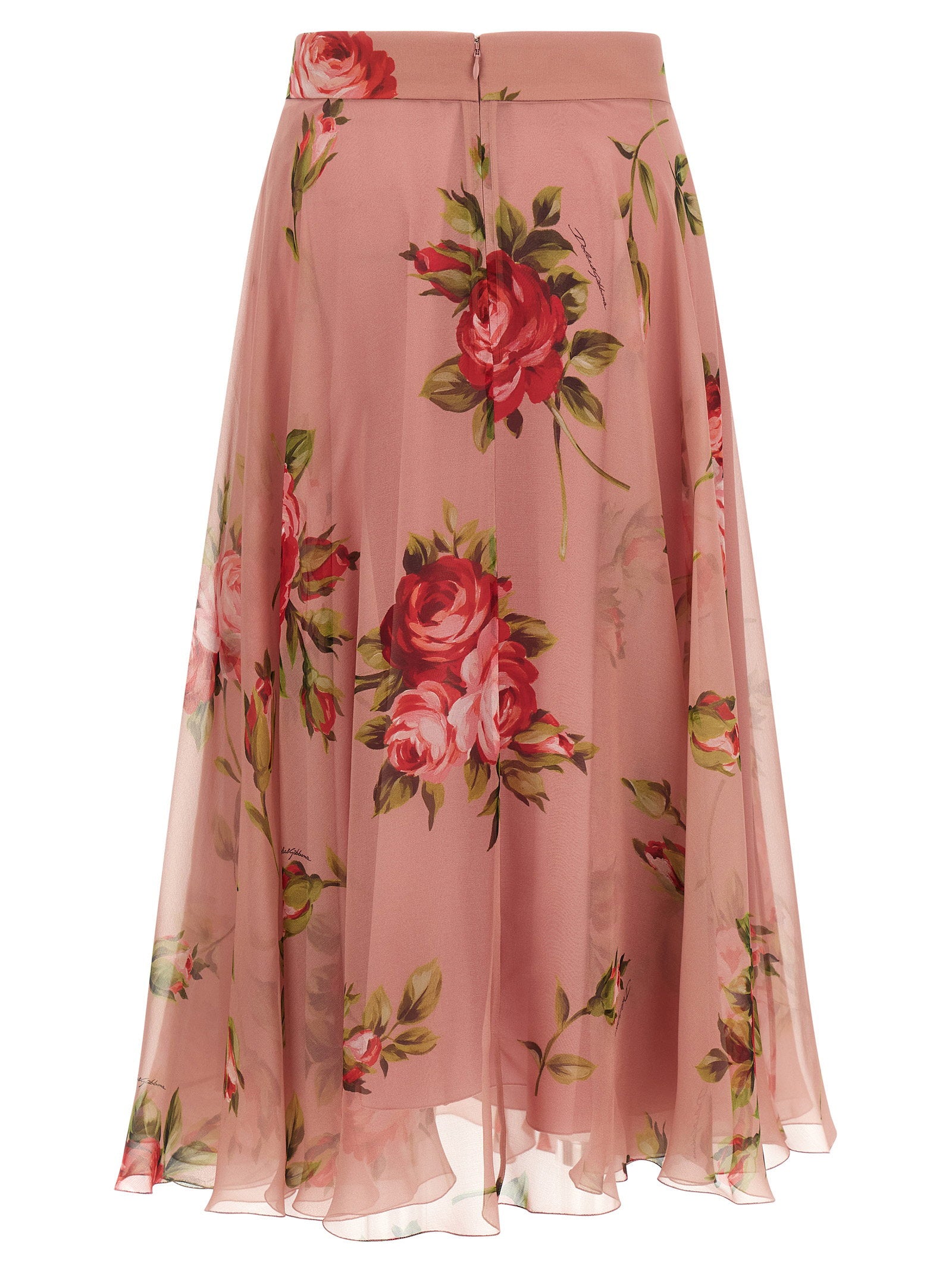 Dolce & Gabbana Bouquet Rose Skirt