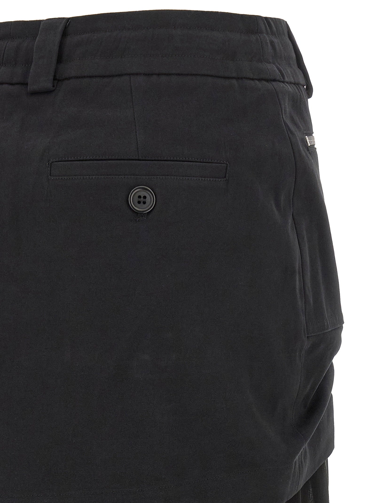 Dolce & Gabbana Twill And Chiffon Skirt