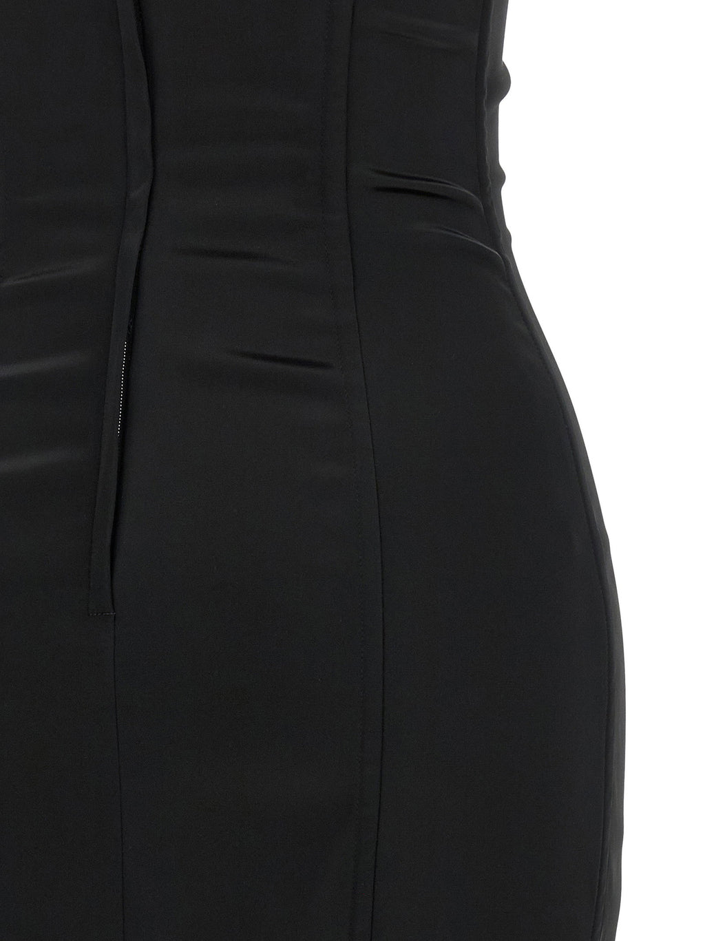 Dolce & Gabbana Black Sicily Bra Corset Dress