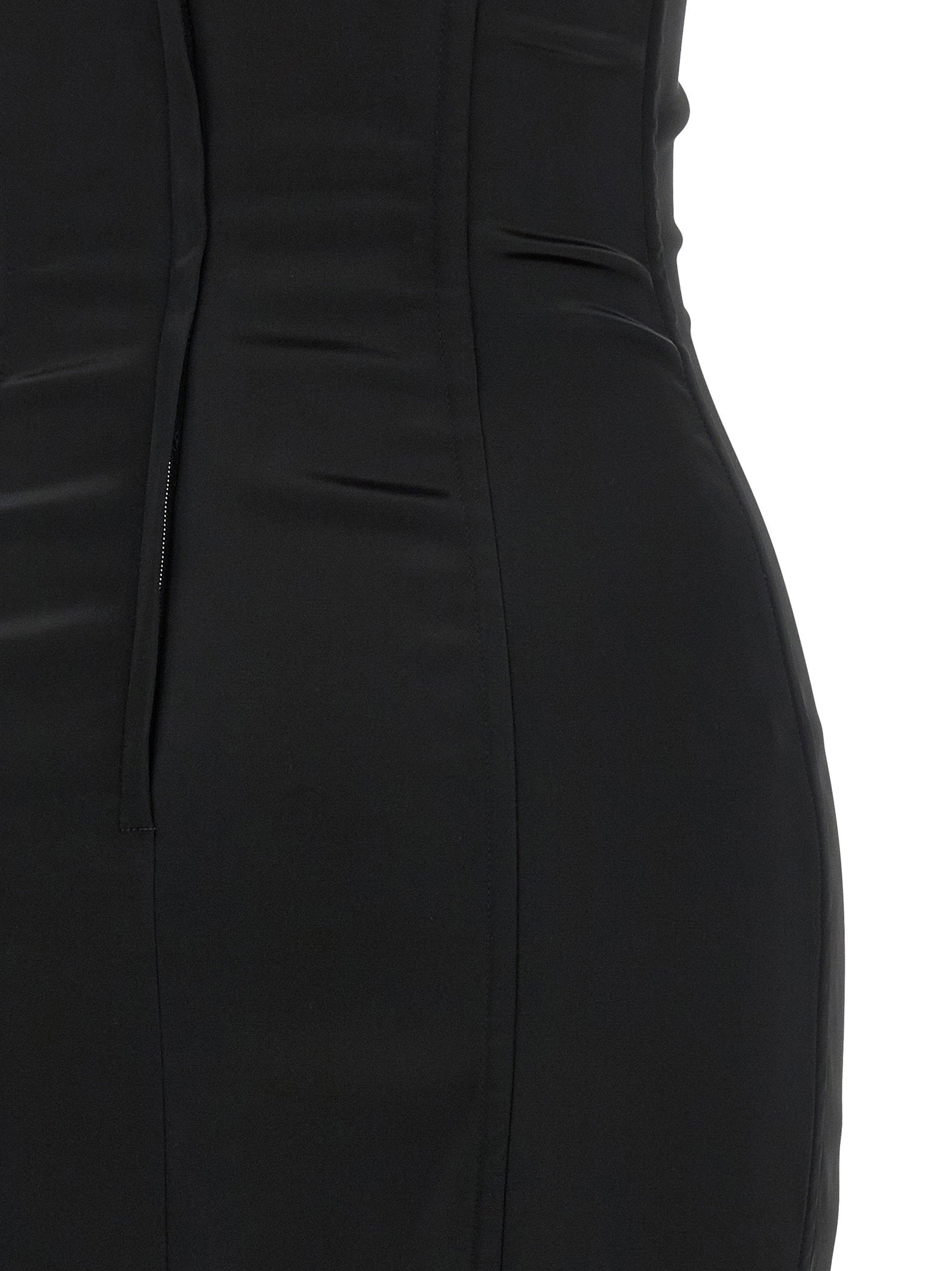 Dolce & Gabbana Black Sicily Bra Corset Dress