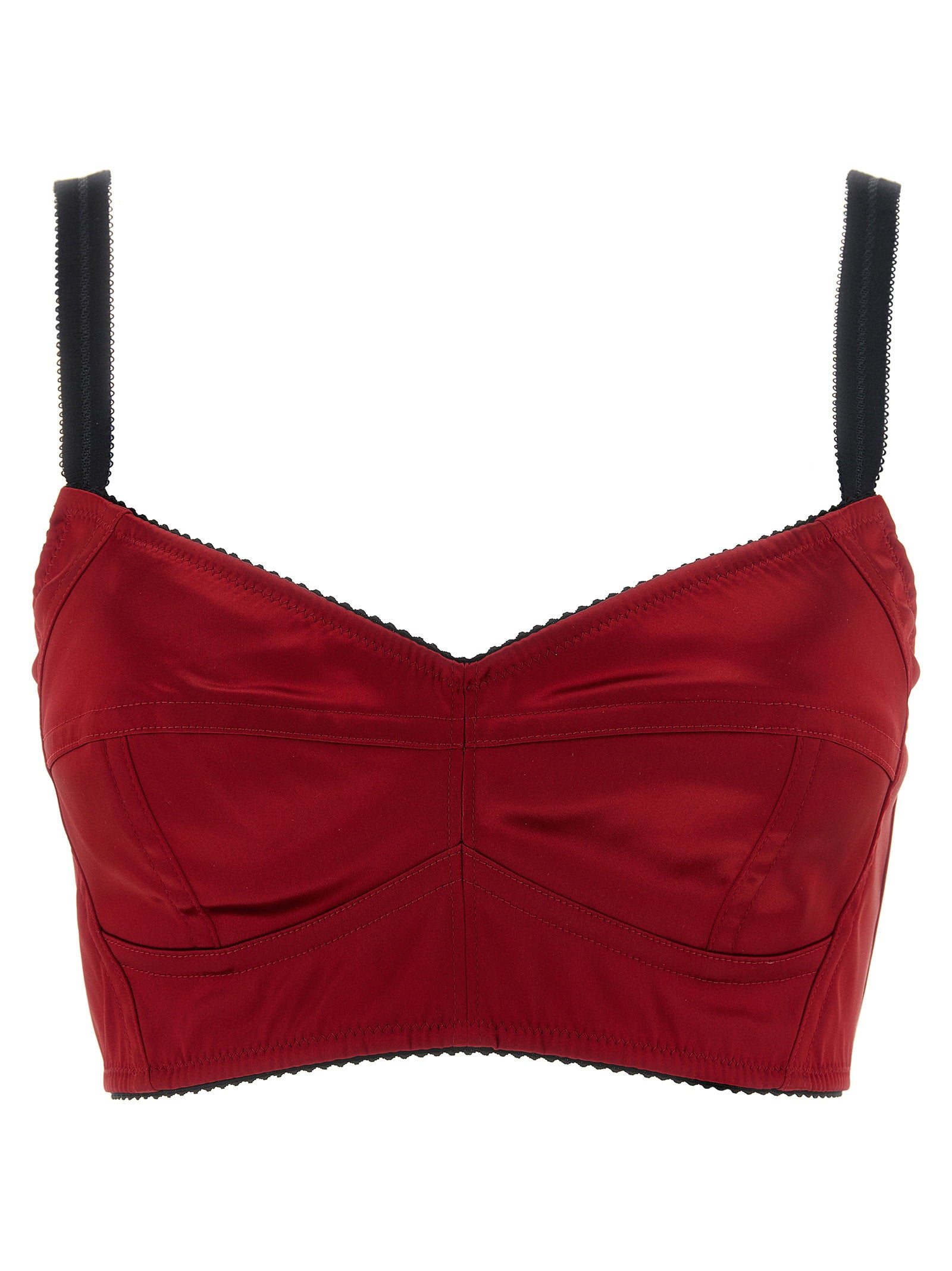 Dolce & Gabbana Bustier Top With Stitching