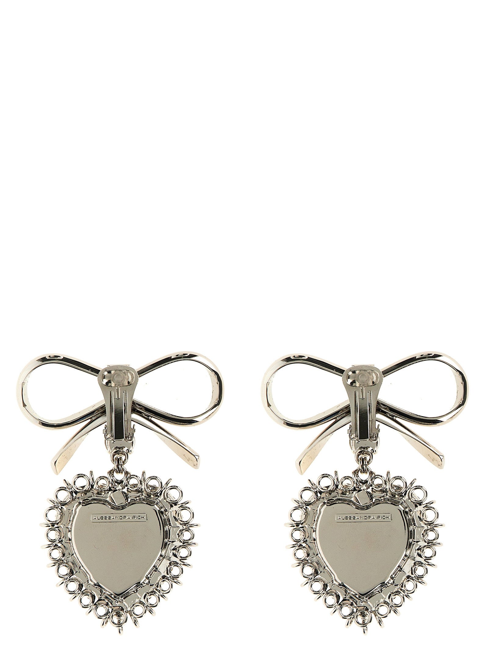 Alessandra Rich Metal Bow Earrings