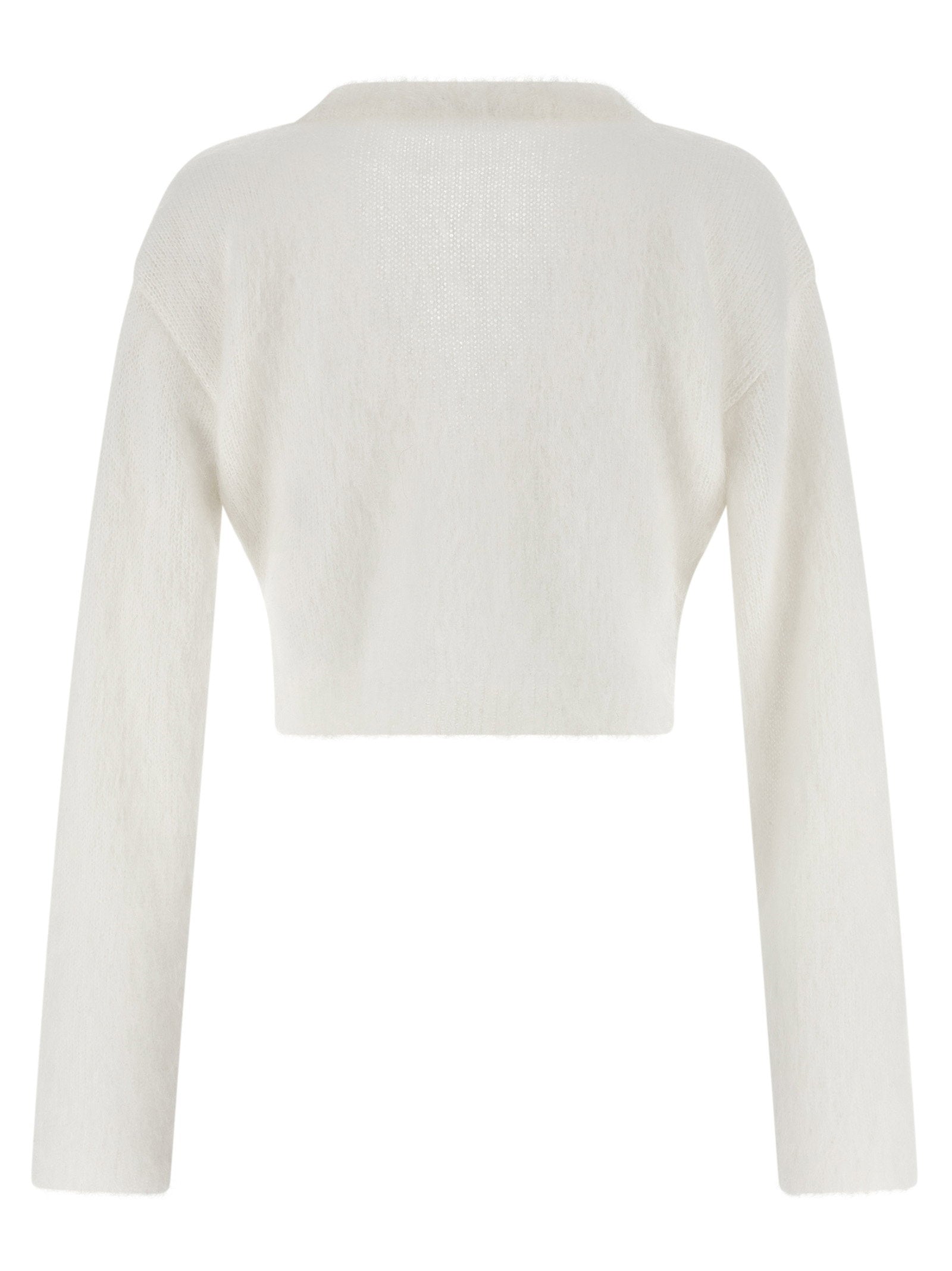 Alessandra Rich Carded Mohair Cardigan