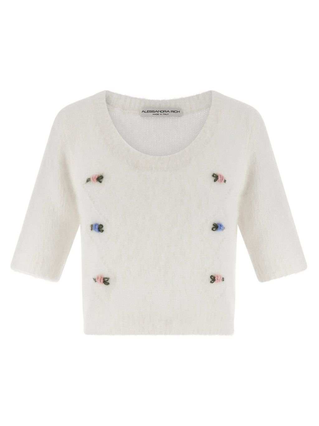 Alessandra Rich Carded Mohair Sweater