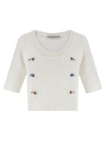 Alessandra Rich Carded Mohair Sweater