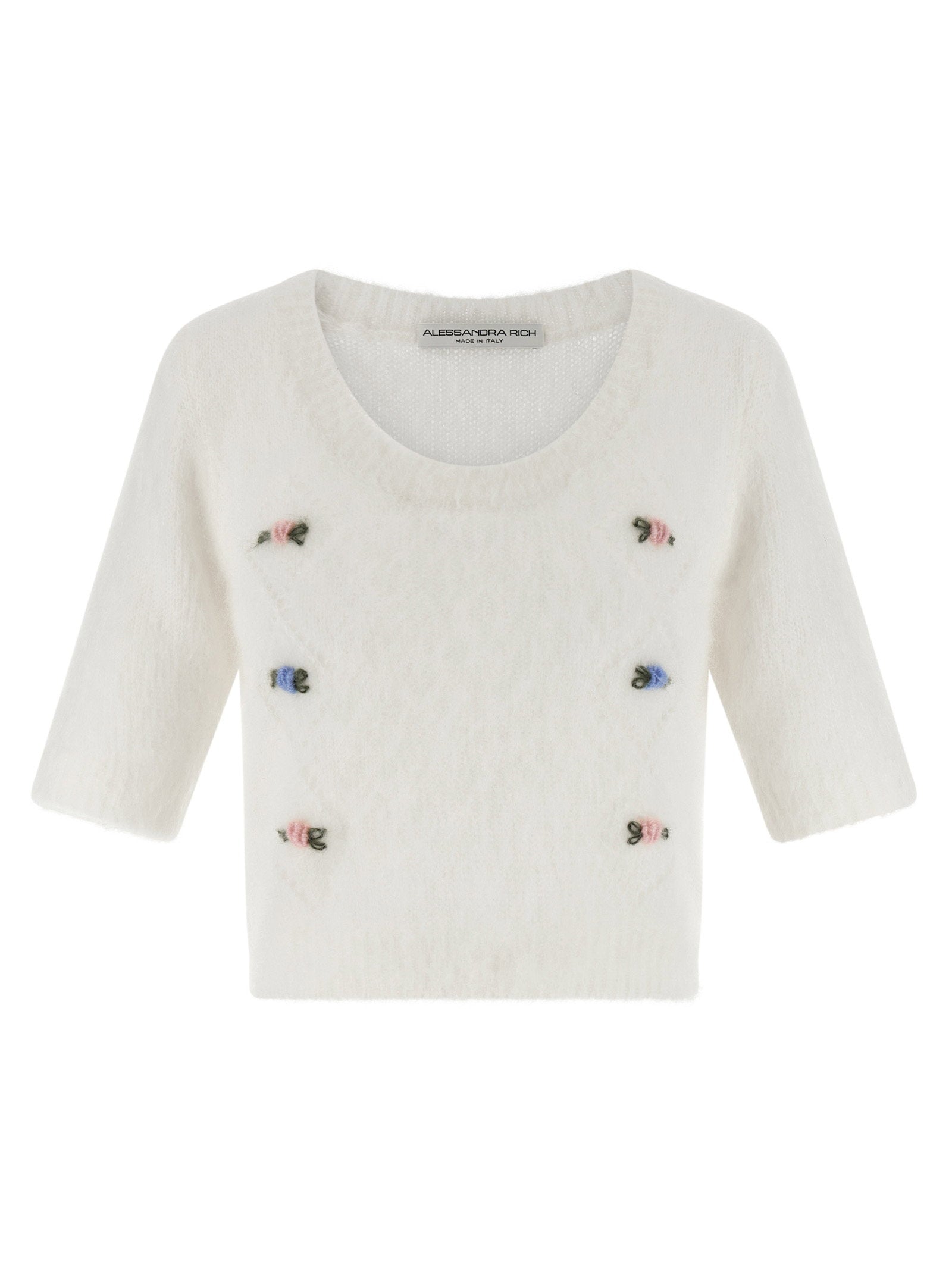 Alessandra Rich Carded Mohair Sweater