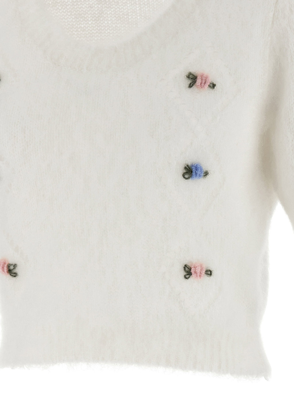 Alessandra Rich Carded Mohair Sweater