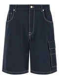 Fendi Bermuda Cargo Canvas Shorts