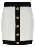 Balmain Two-tone Miniskirt