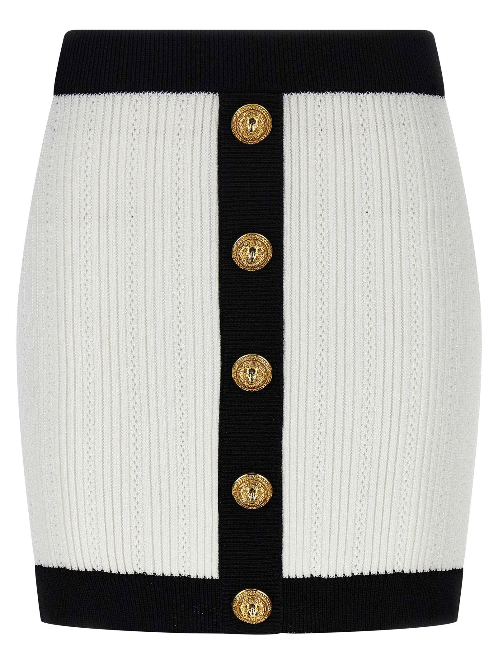 Balmain Two-tone Miniskirt
