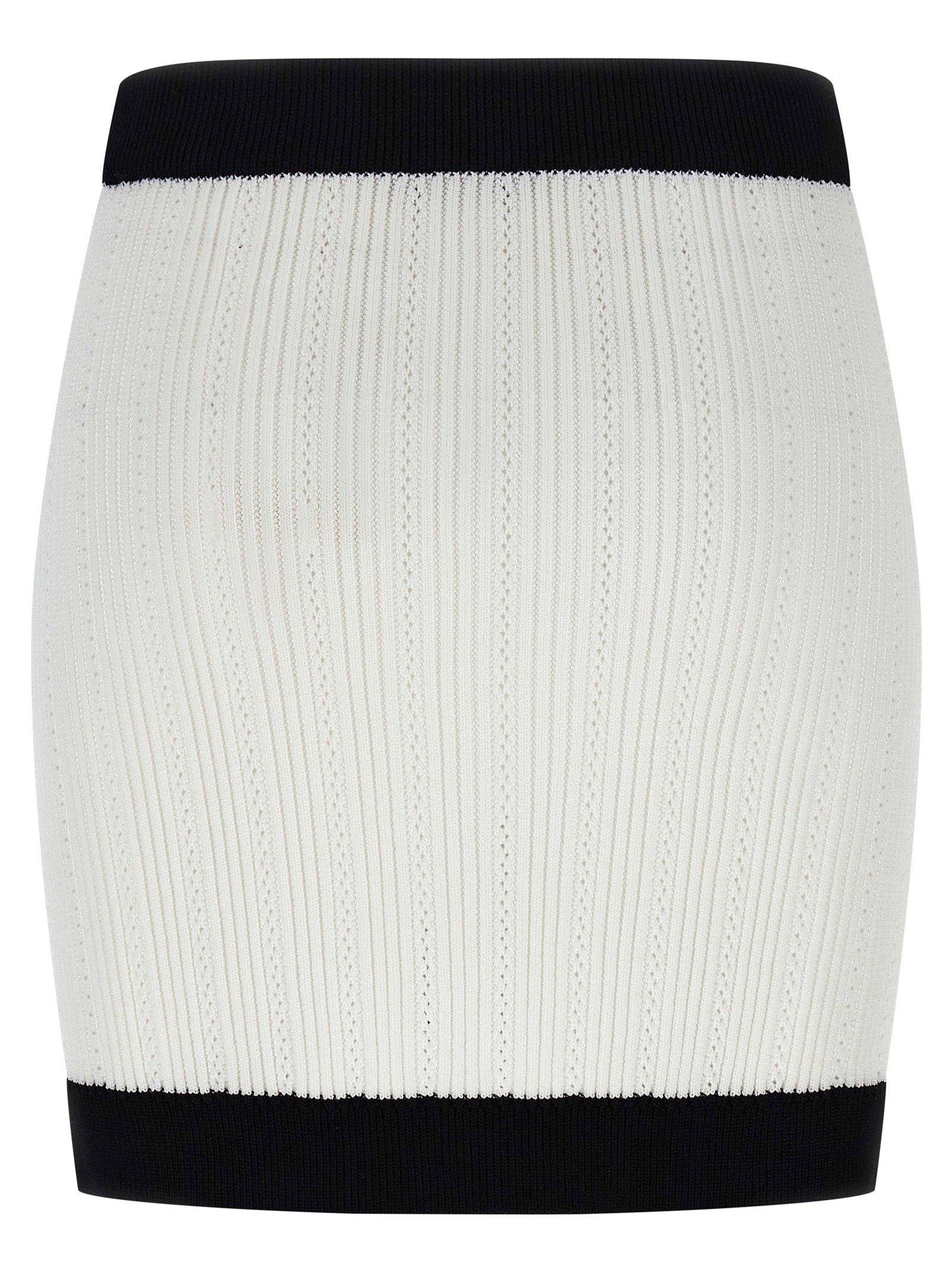 Balmain Two-tone Miniskirt