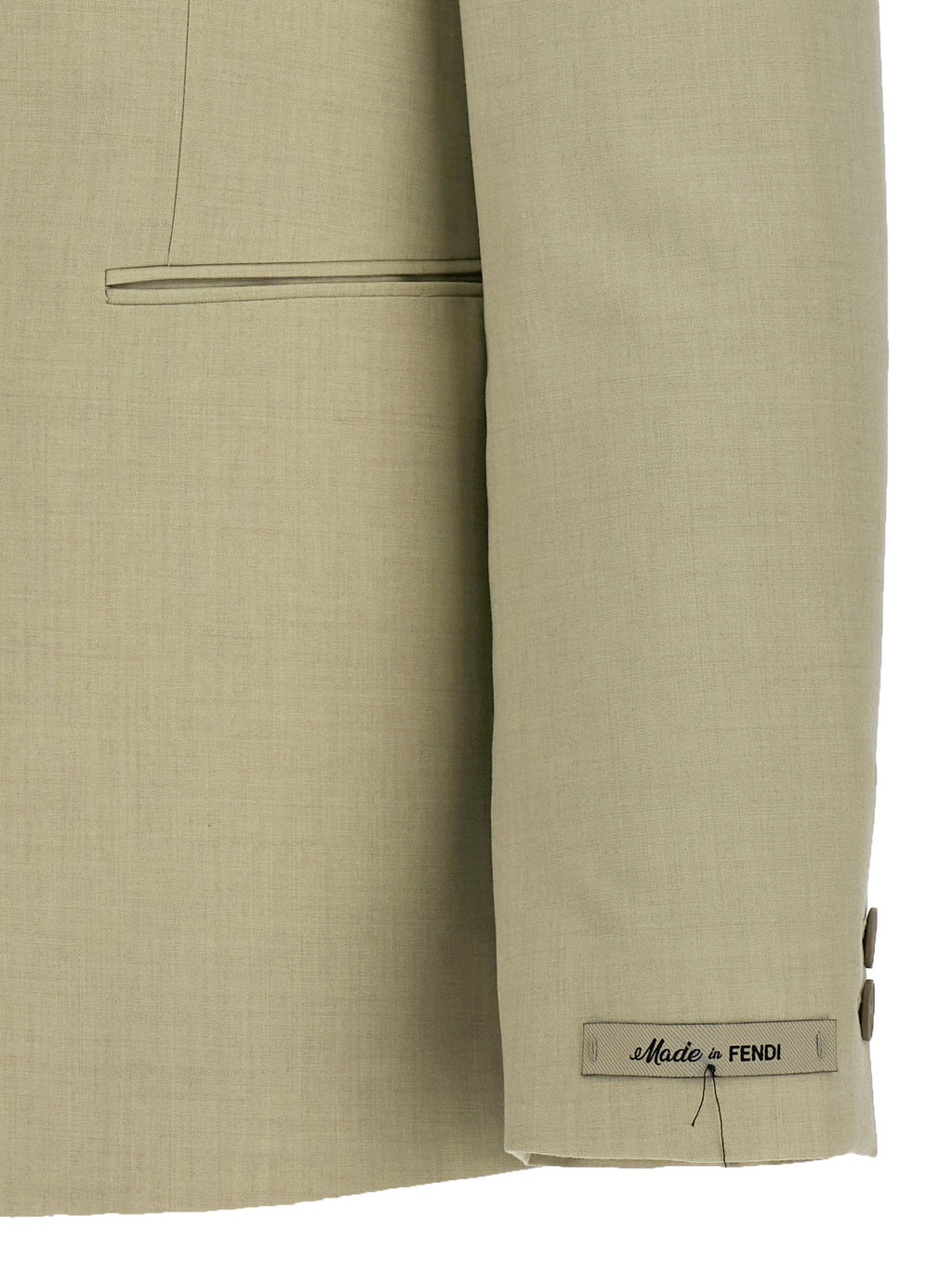 Fendi Single-breasted Wool Blazer