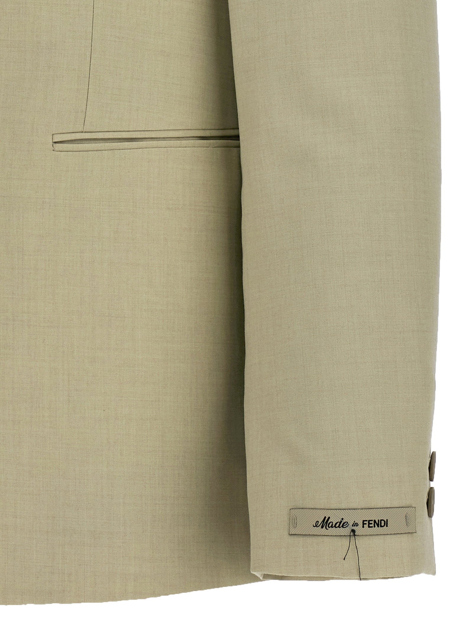 Fendi Single-breasted Wool Blazer