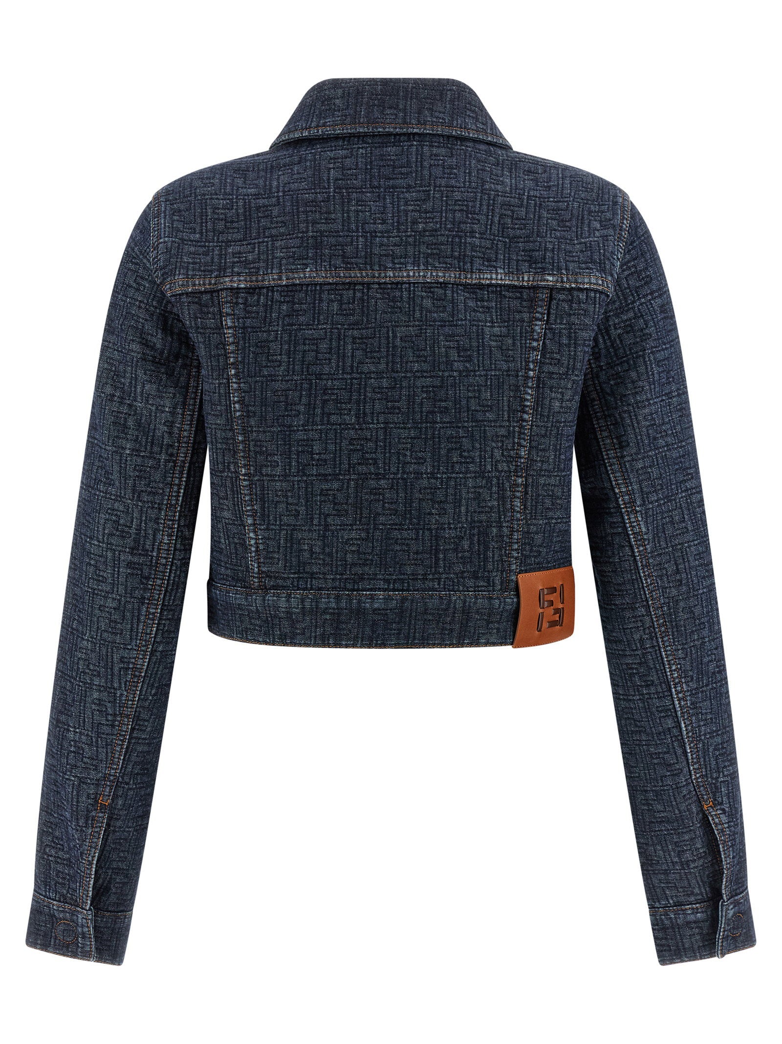 Fendi Ff Denim Bolero Jacket