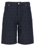 Fendi Bermuda Jeans Jacquard Ff