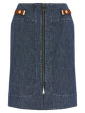 Fendi Chambray Denim Skirt