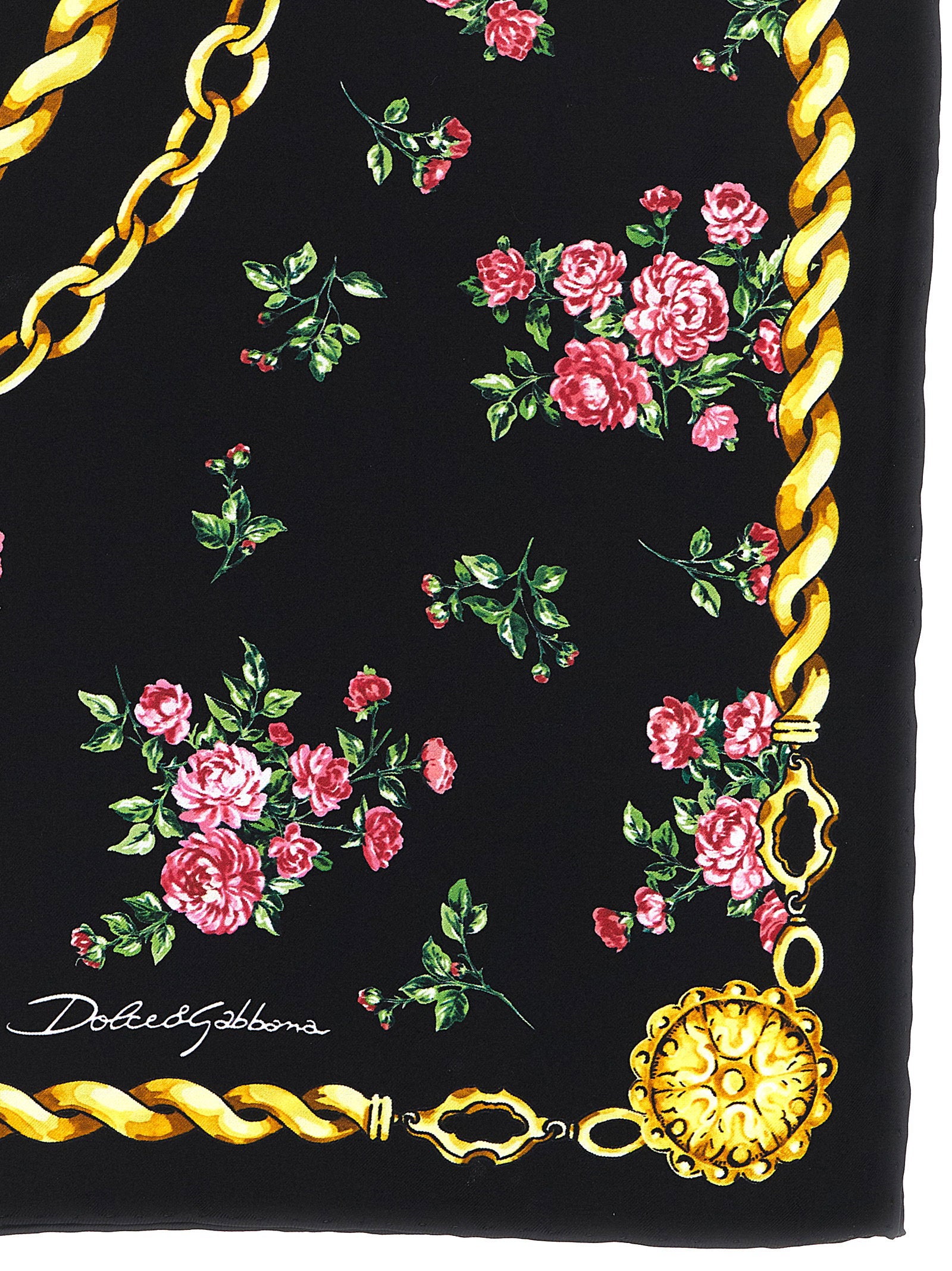 Dolce & Gabbana Mazzolini Di Rose Scarf