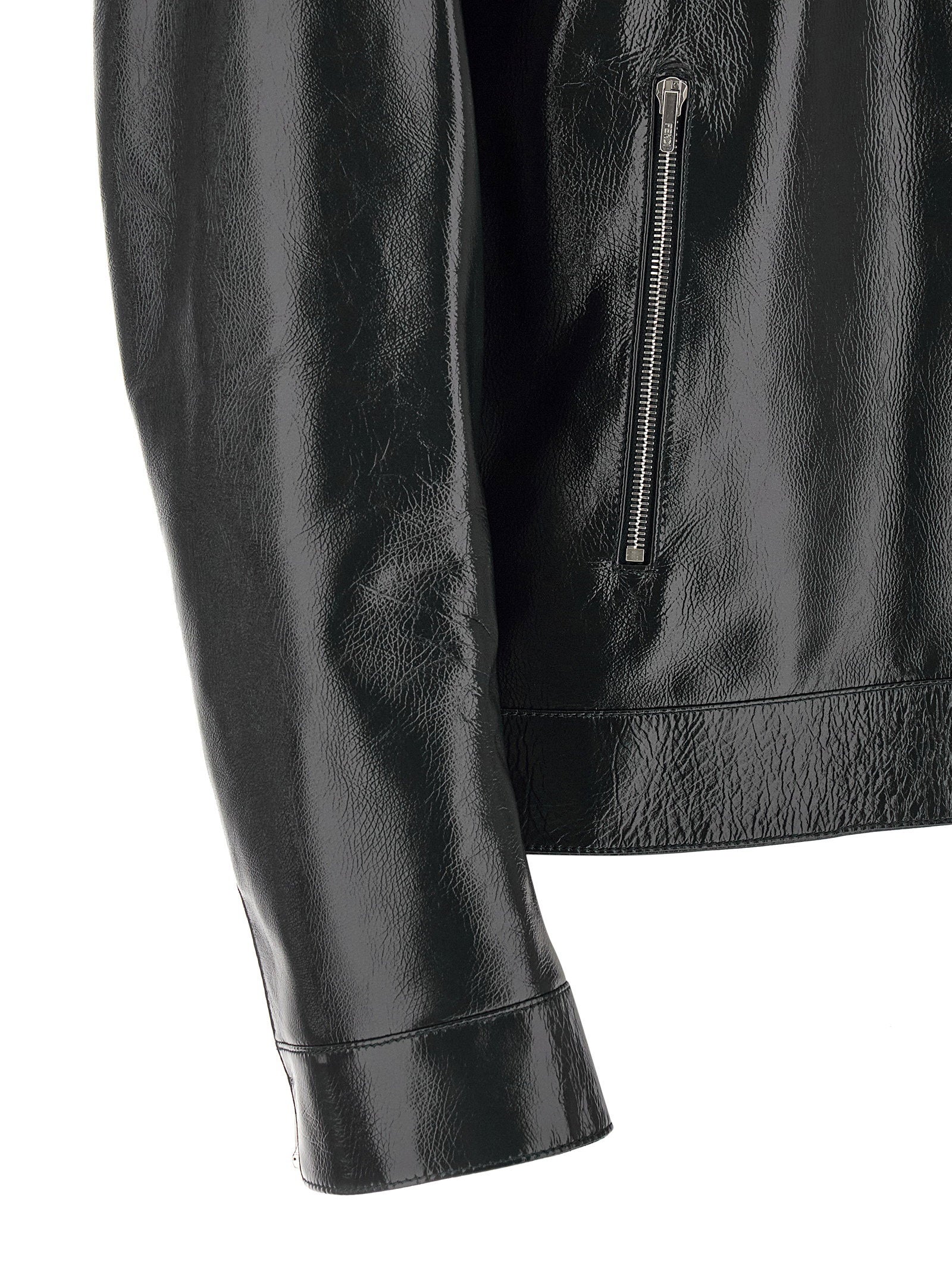 Fendi Lacquered Leather Blouson