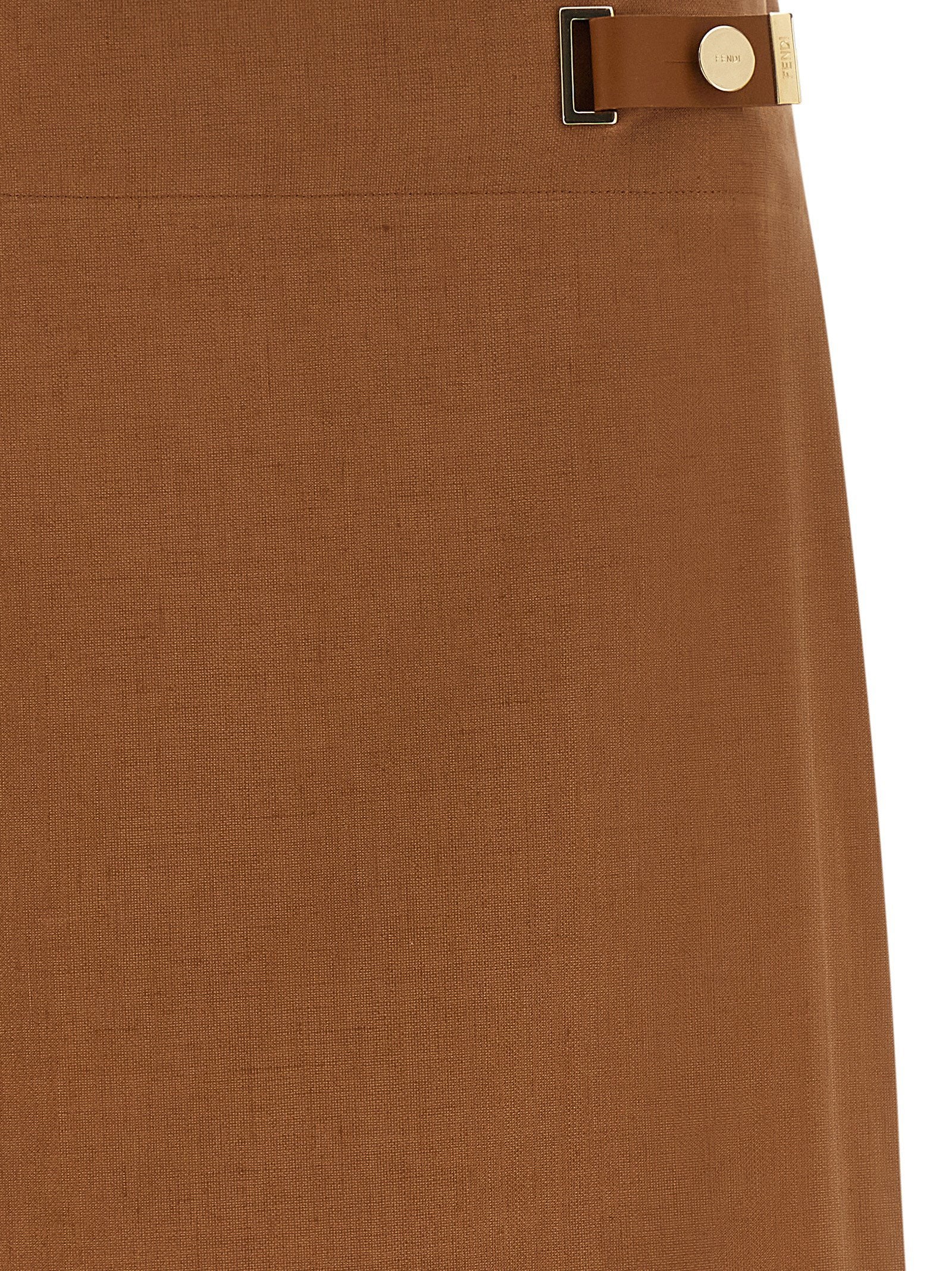 Fendi New Linen Skirt
