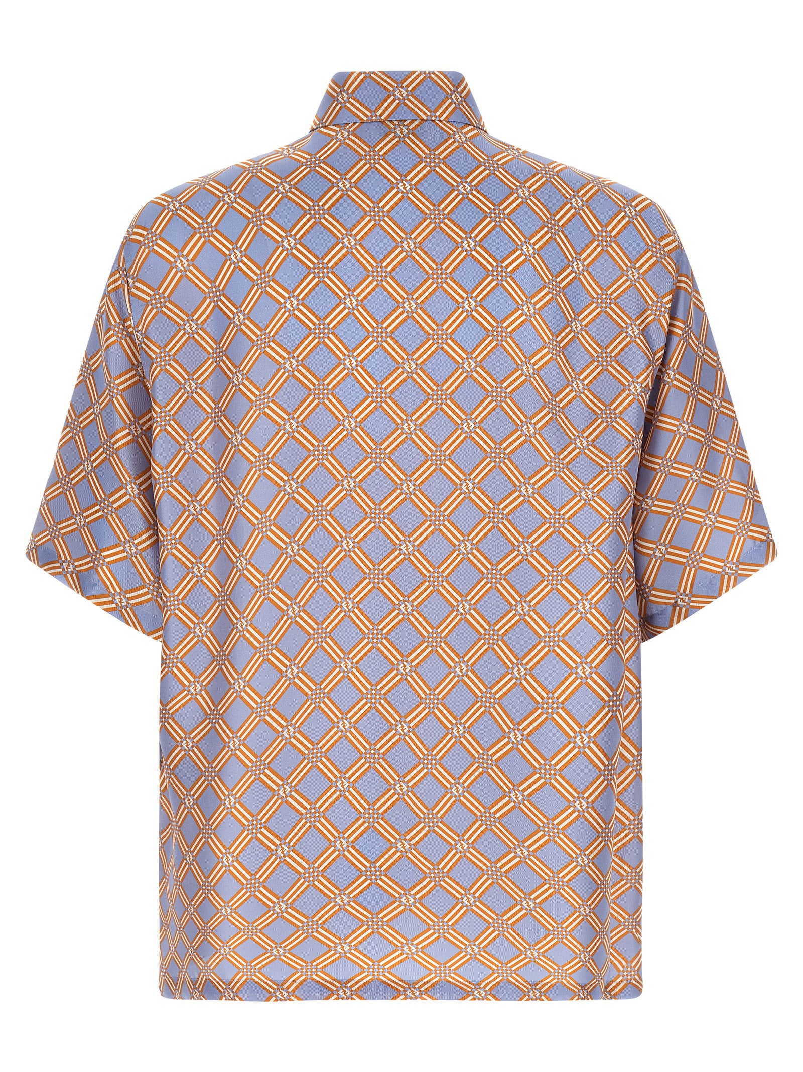 Fendi Net Print Silk Shirt