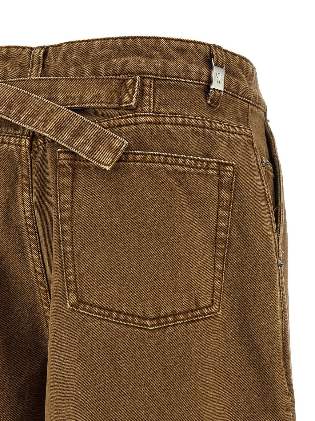 Ami Paris Denim Bermuda Shorts
