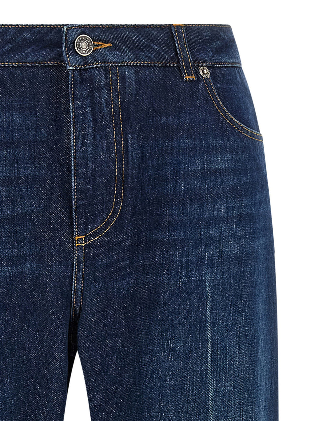 Dolce & Gabbana Stretched Pleated Trompe Loeil Jeans