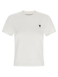 Ami Paris Ami De Coeur Cropped T-shirt