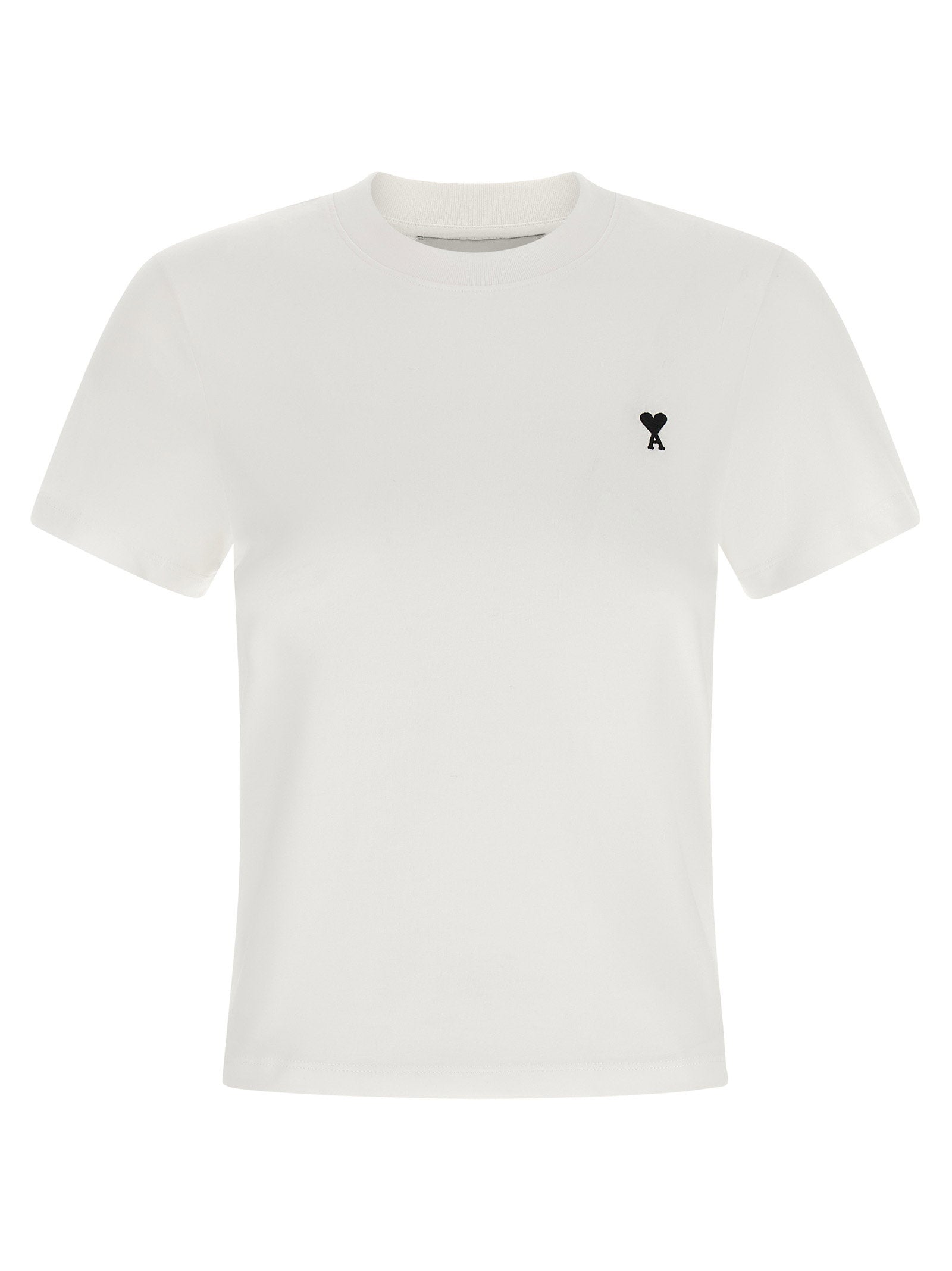 Ami Paris Ami De Coeur Cropped T-shirt
