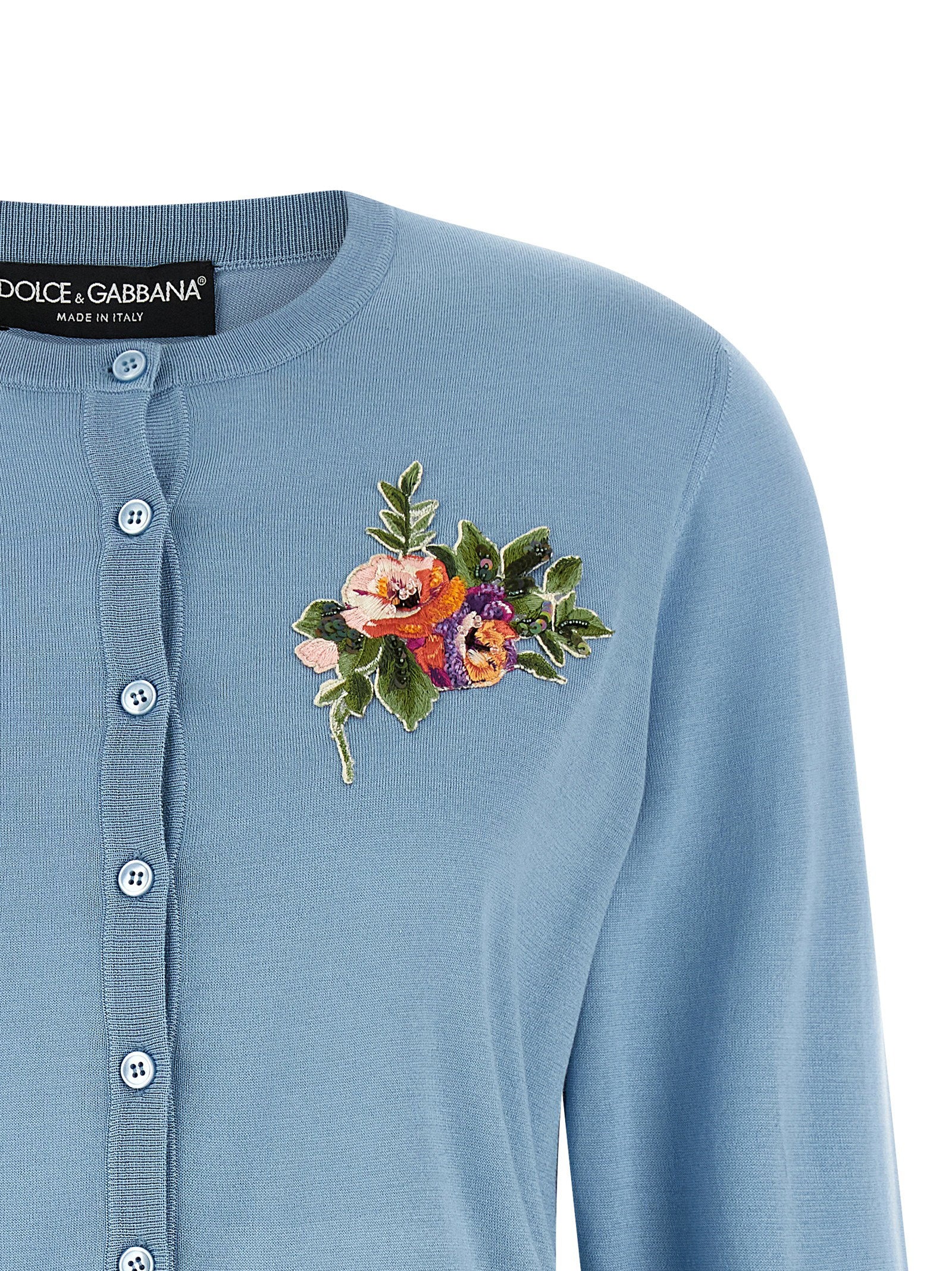Dolce & Gabbana Floral Embroidery Cardigan