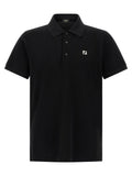 Fendi Ff Metallic Logo Polo Shirt