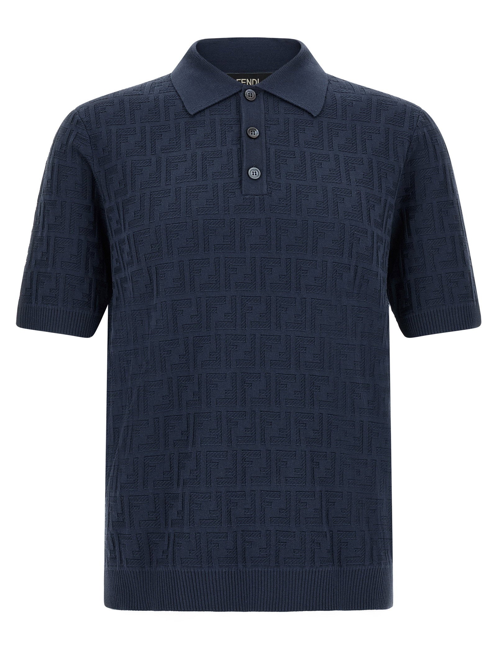Fendi Ff Cotton Polo Shirt