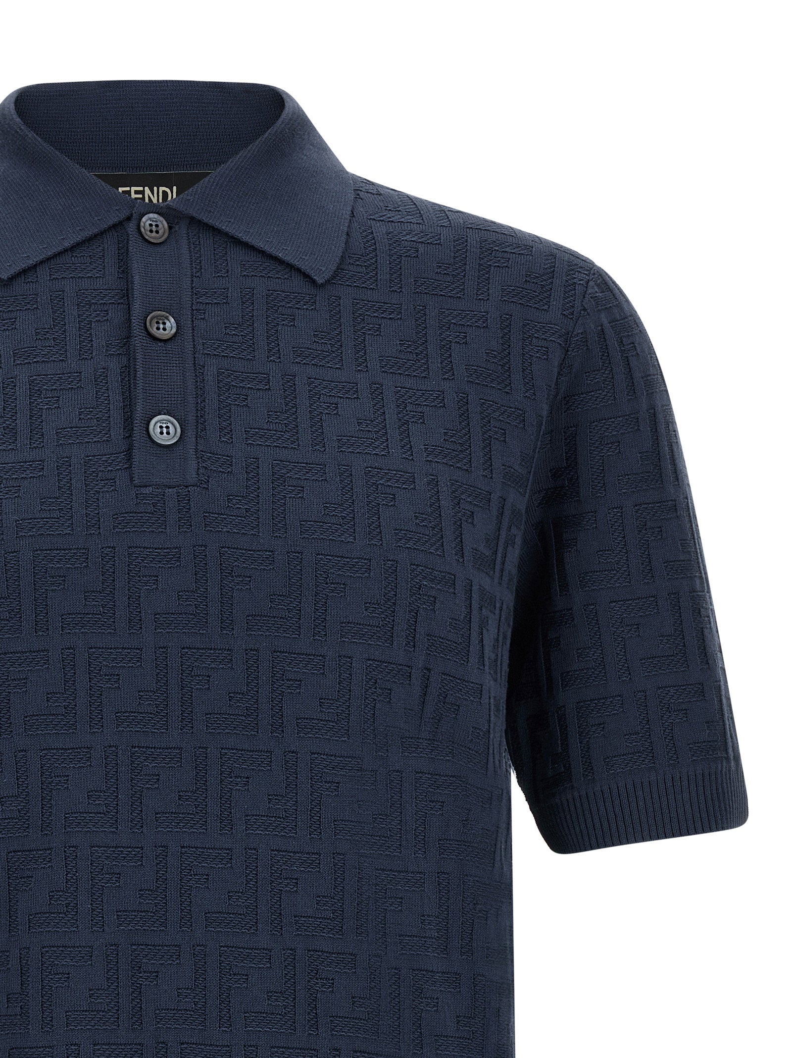 Fendi Ff Cotton Polo Shirt