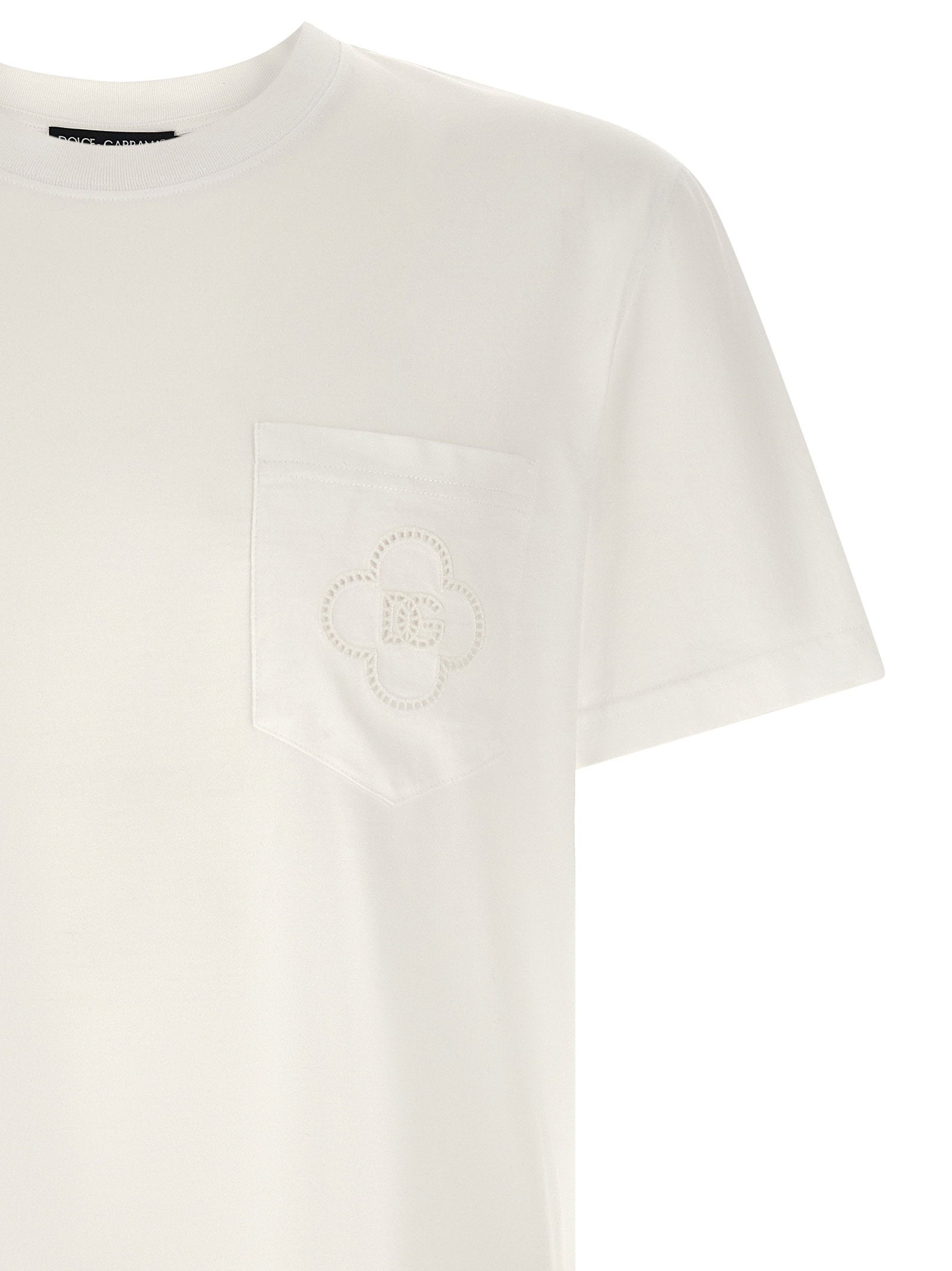 Dolce & Gabbana Openwork Logo T-shirt