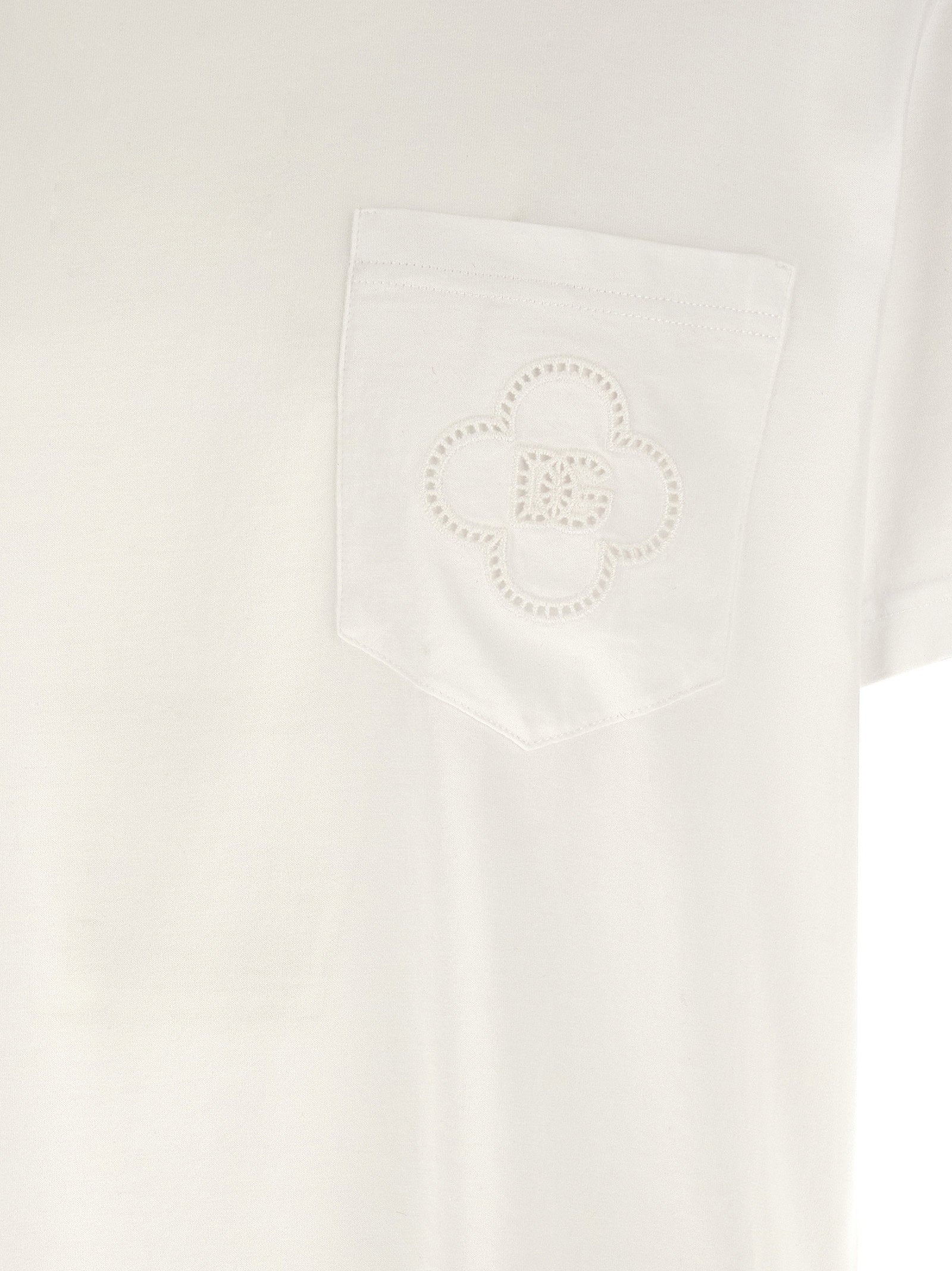 Dolce & Gabbana Openwork Logo T-shirt