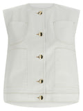 Fabiana Filippi Denim And Knit Vest