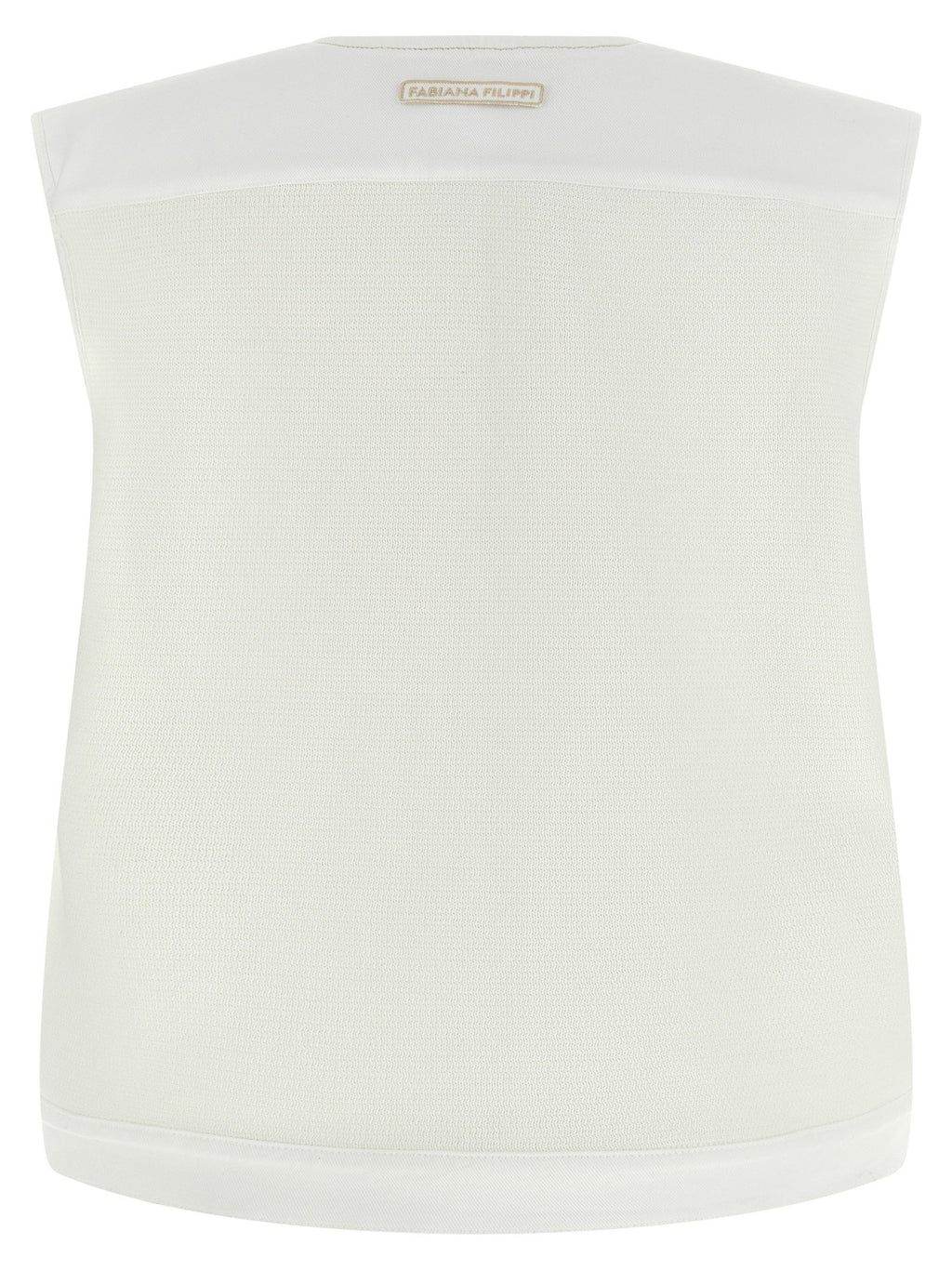 Fabiana Filippi Denim And Knit Vest