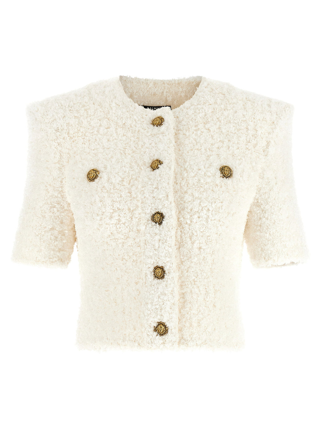 Balmain Cardigan Tweed Plumetis