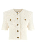 Balmain Cardigan Tweed Plumetis