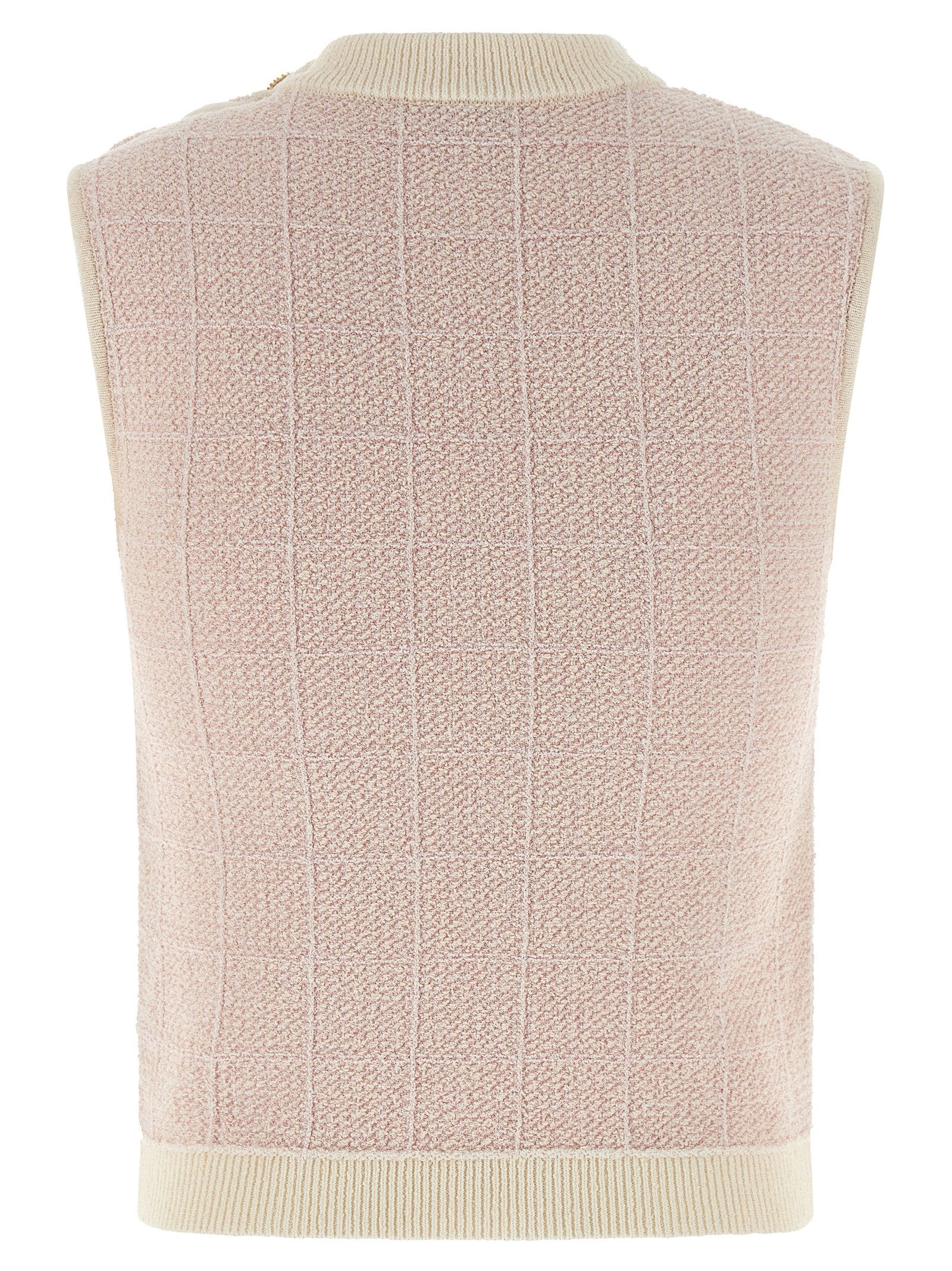 Balmain Testa Di Leone Tweed Vest