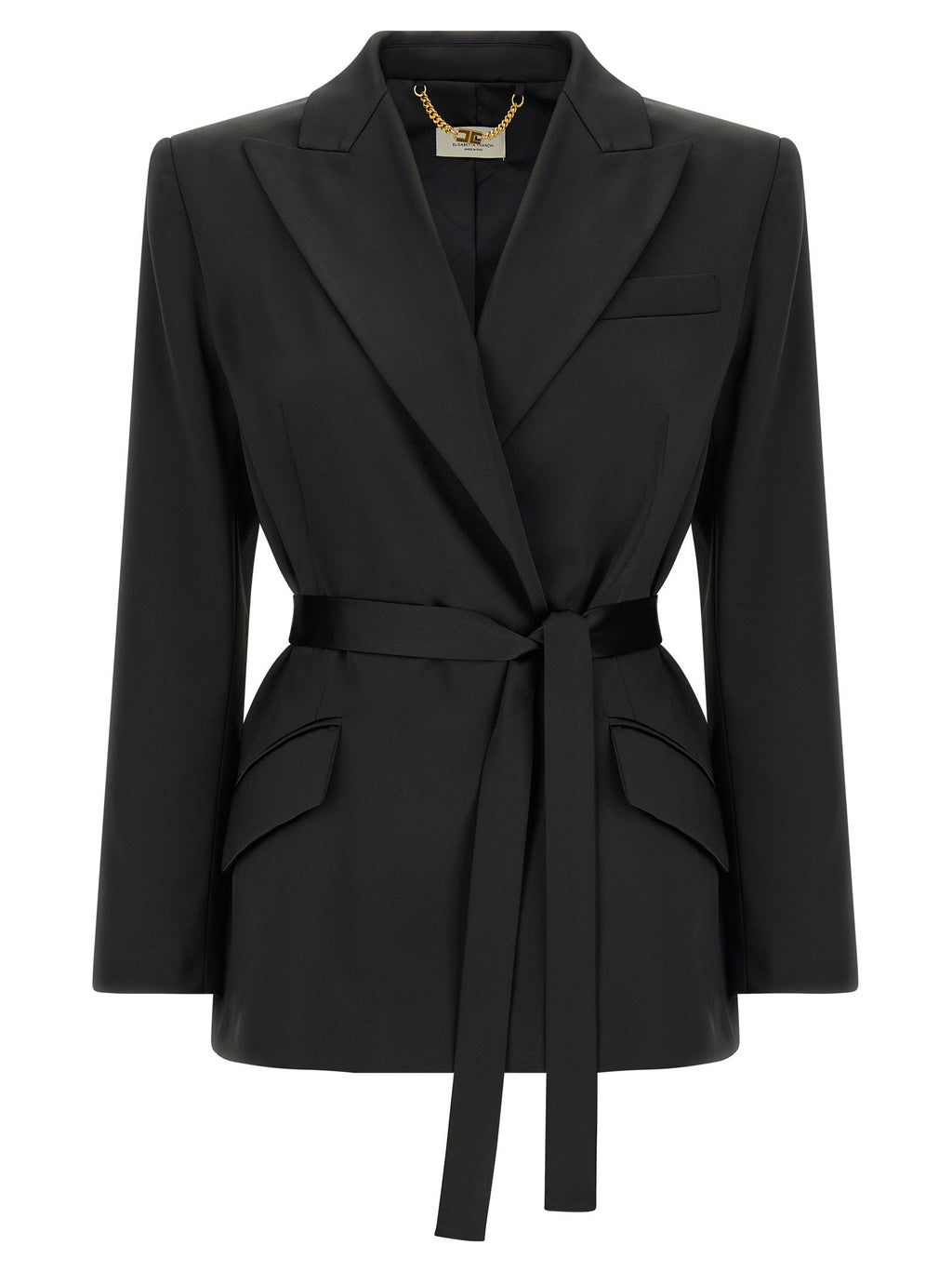 Elisabetta Franchi Stretch Satin Blazer