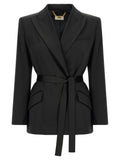 Elisabetta Franchi Stretch Satin Blazer