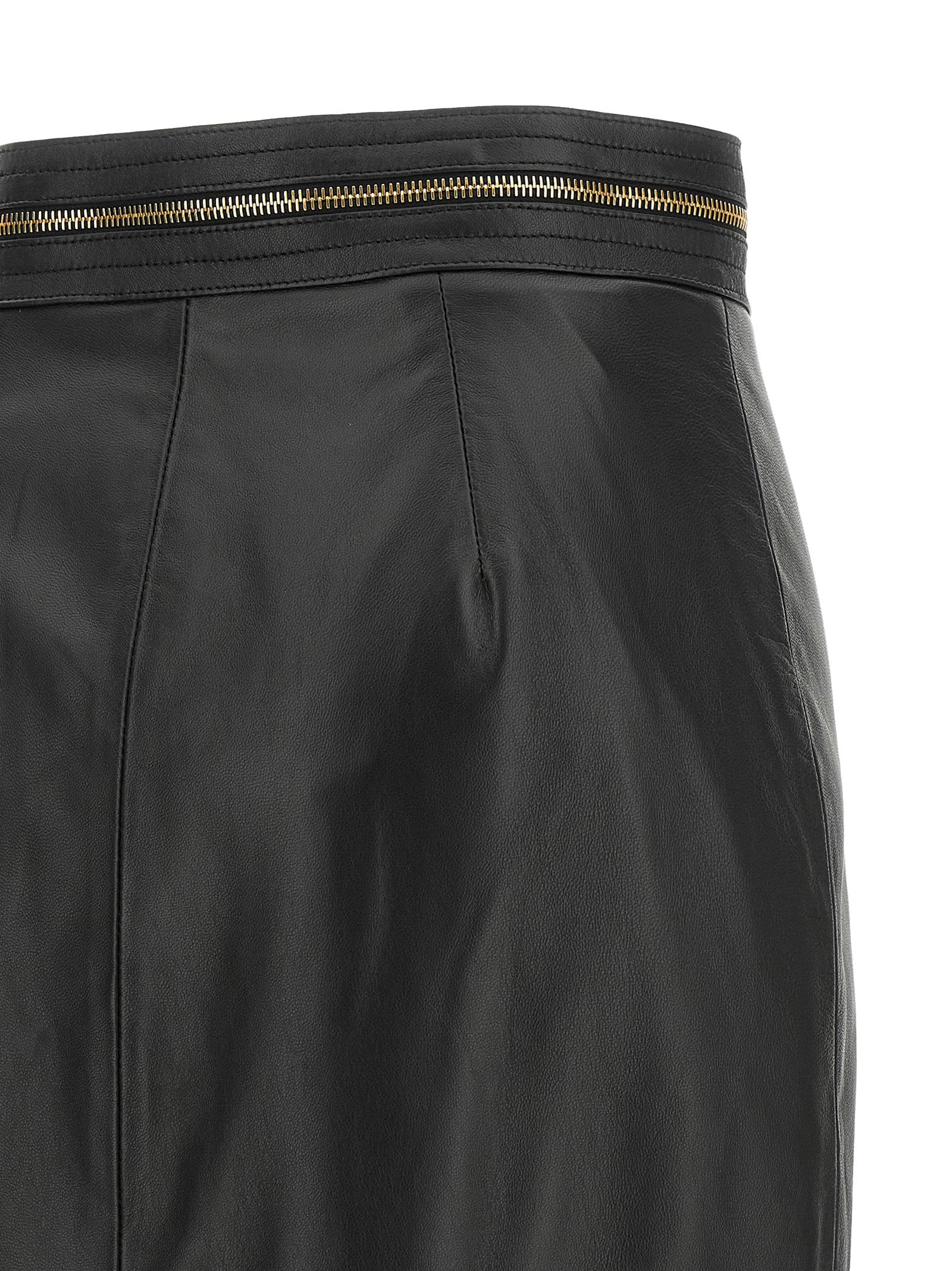 Elisabetta Franchi Leather Skirt