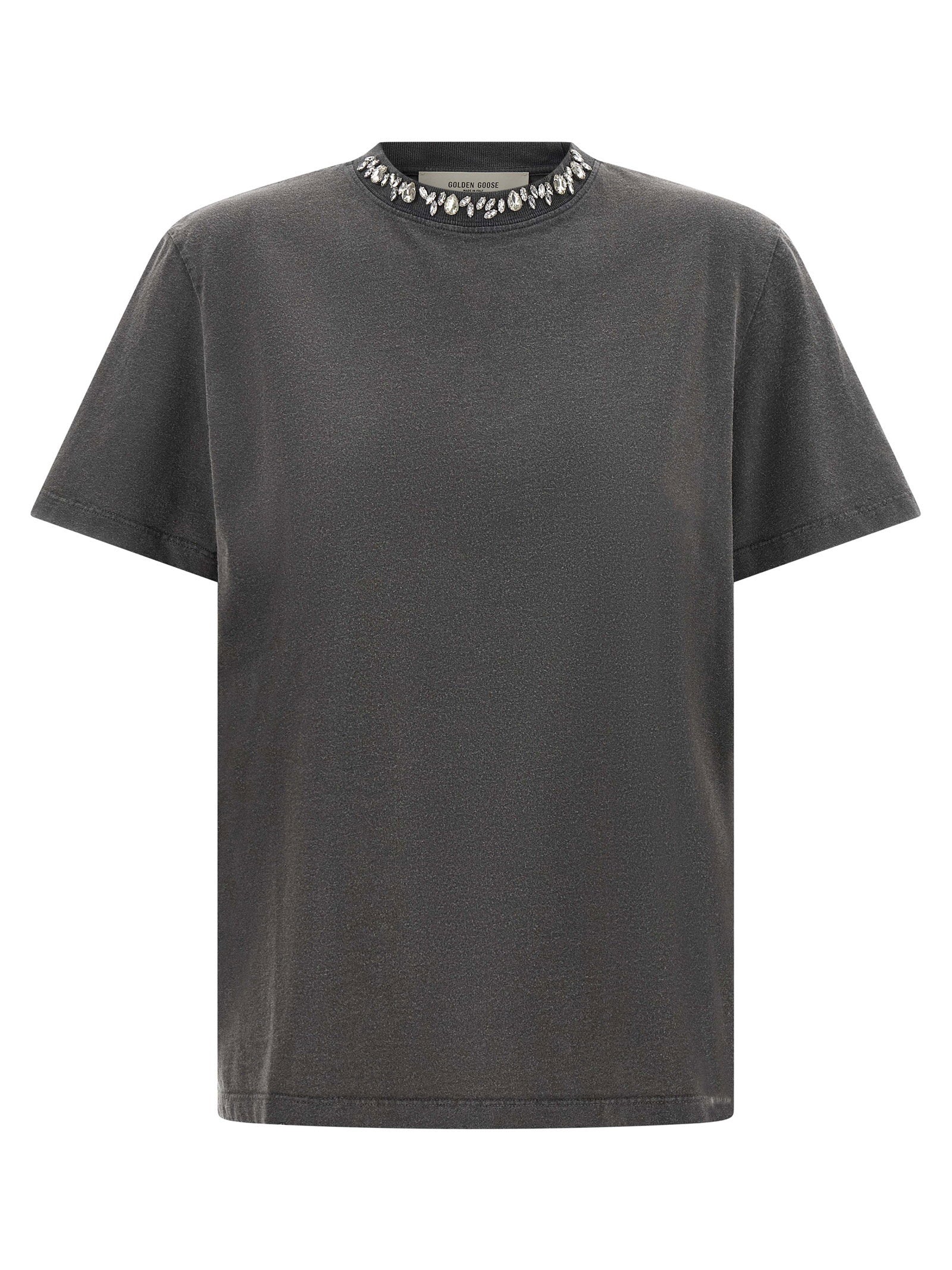 Golden Goose Cabochon Crystal T-shirt