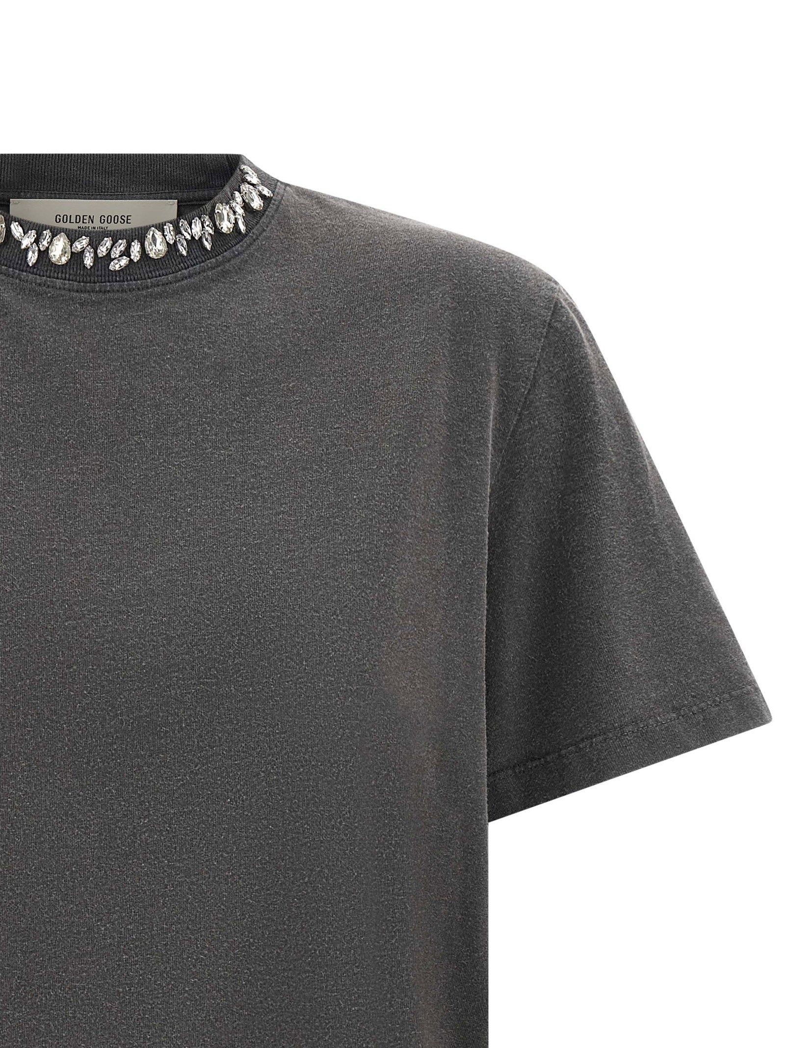 Golden Goose Cabochon Crystal T-shirt