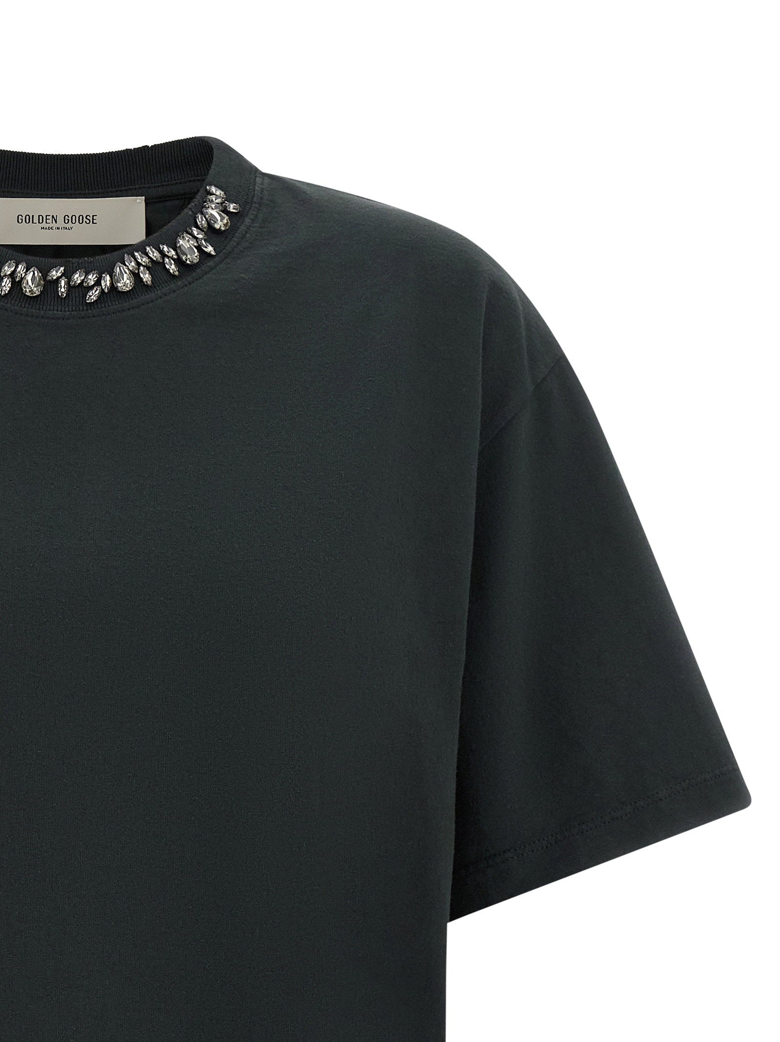 Golden Goose Crystal Crew Neck T-shirt