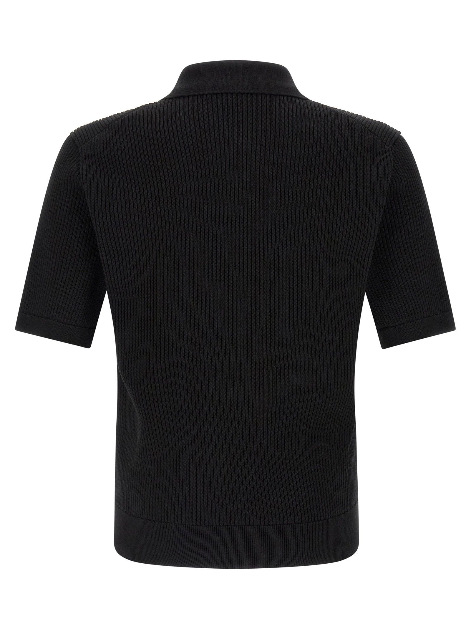 Dolce & Gabbana Micro-ribbed Polo Shirt