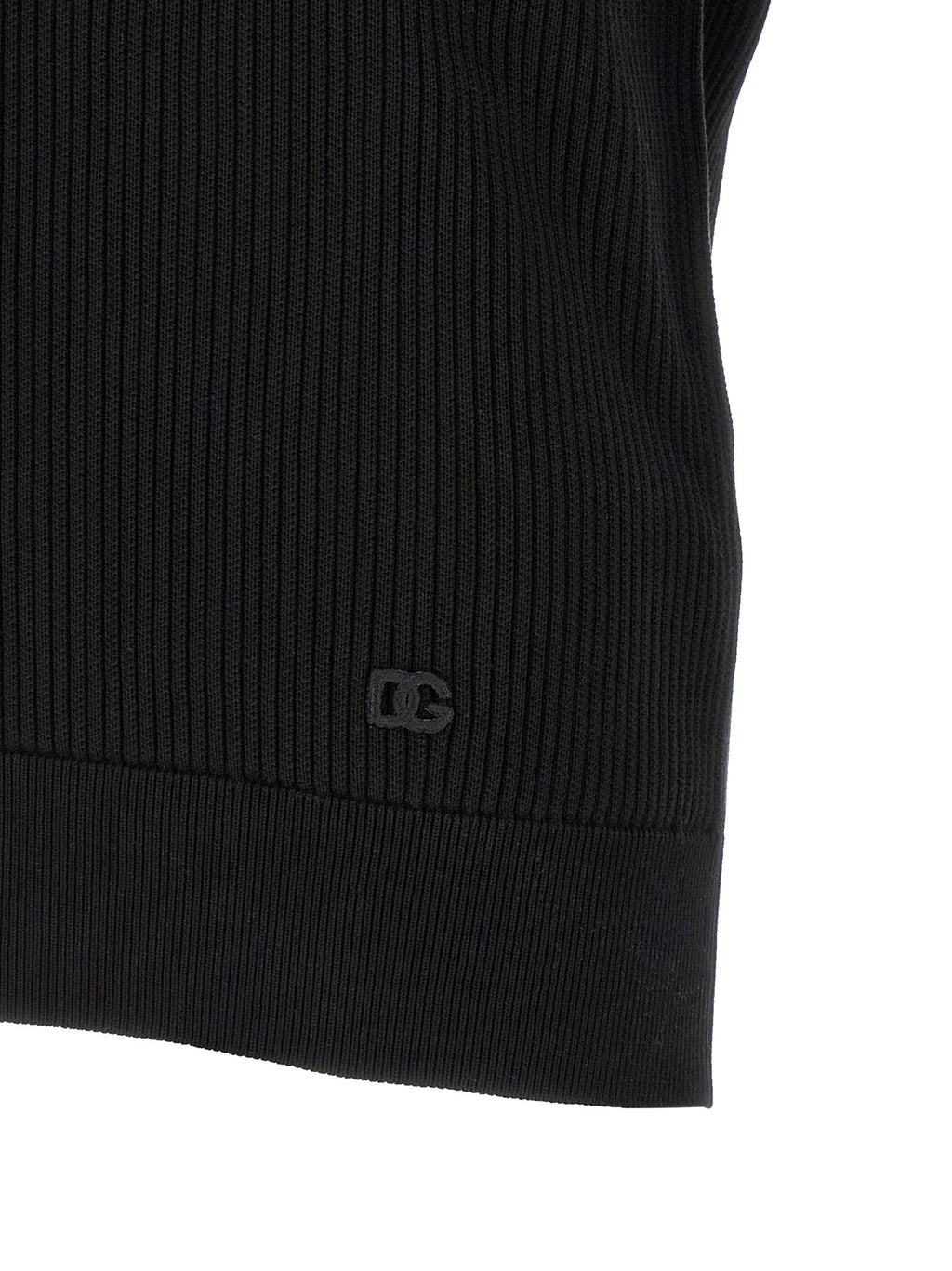 Dolce & Gabbana Micro-ribbed Polo Shirt