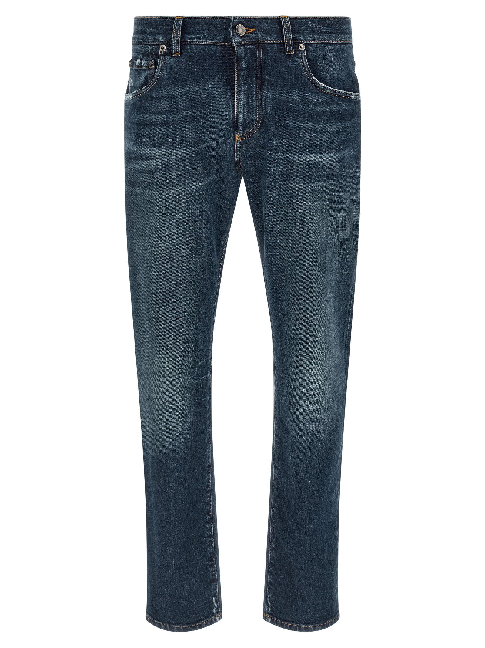 Dolce & Gabbana Logo Patch Jeans