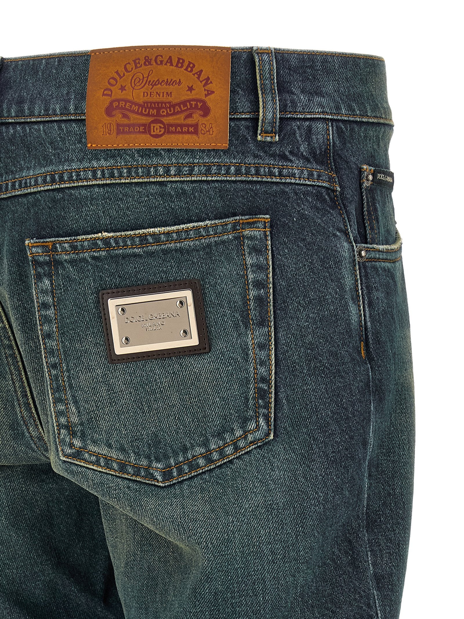 Dolce & Gabbana Logo Tag Jeans
