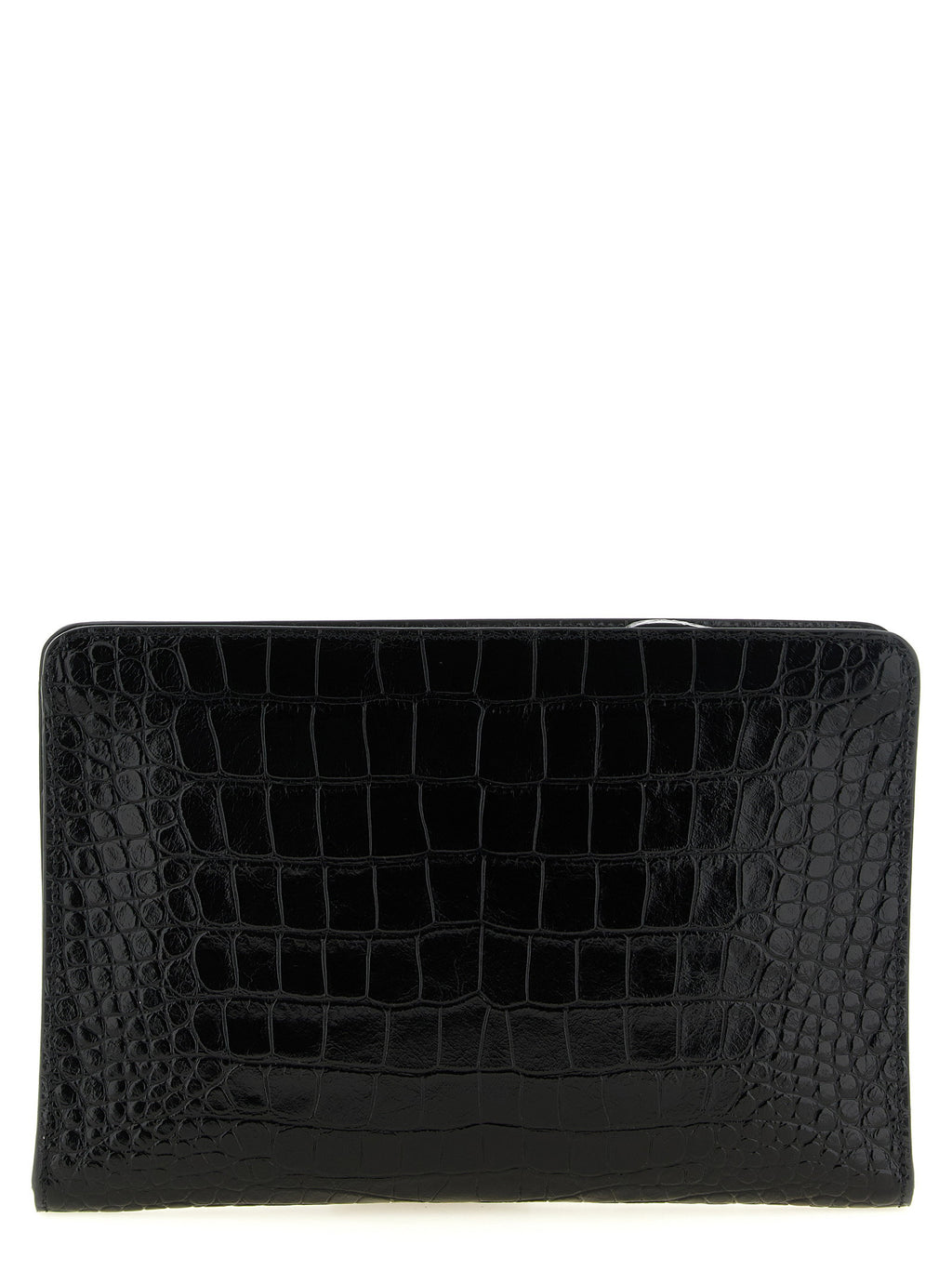 Tom Ford Croc Print Leather Clutch Bag